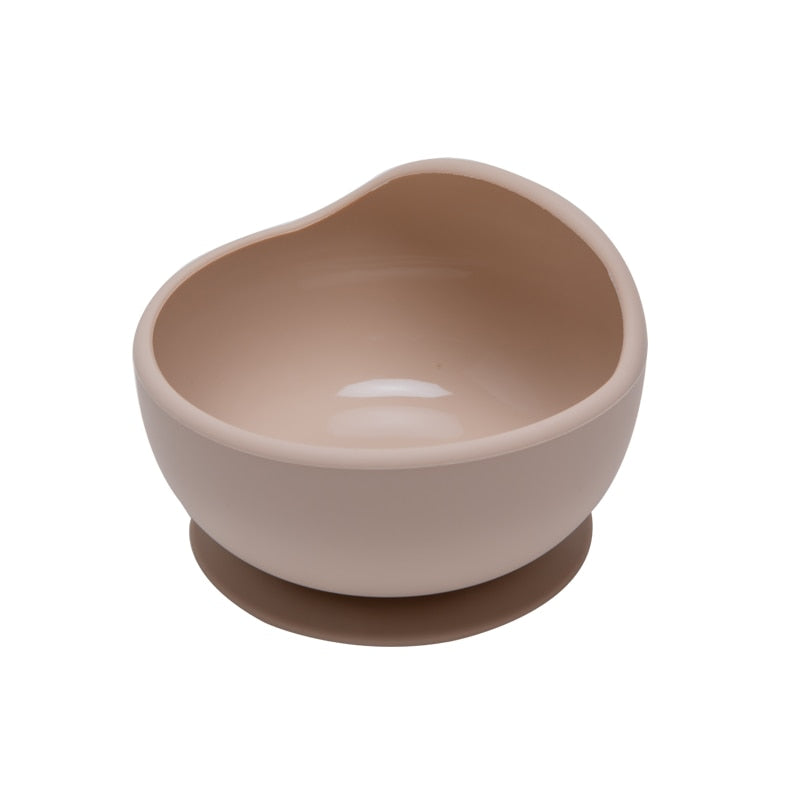1set Baby Silicone Bowl Feeding Set