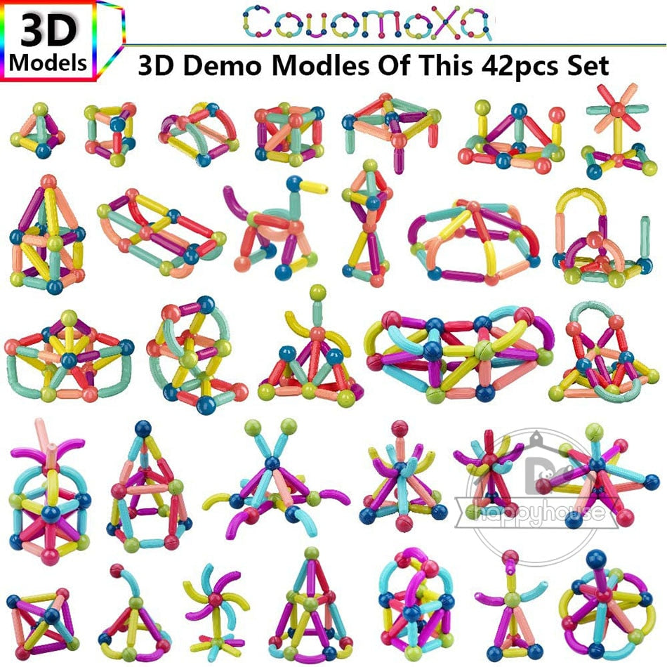 Magnetic Constructor Blocks Set Toys for Kids