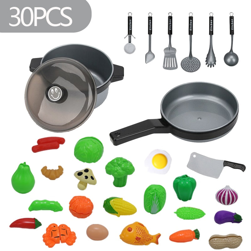 44PCS Mini Kids Kitchen Utensils Toys