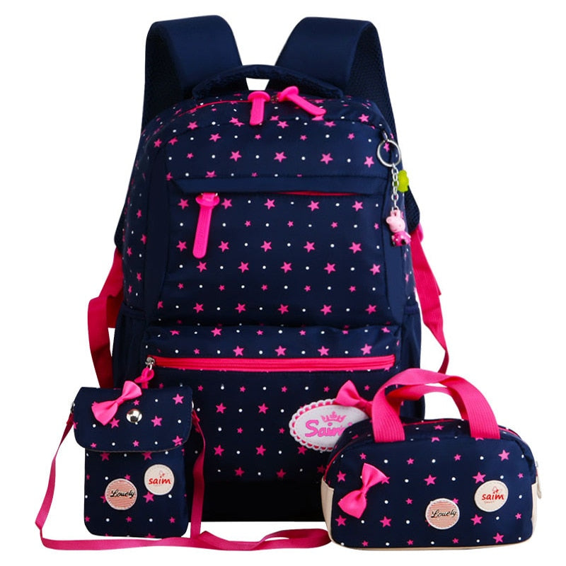 3Pieces Set Children School Bags