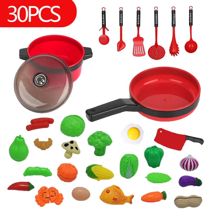44PCS Mini Kids Kitchen Utensils Toys