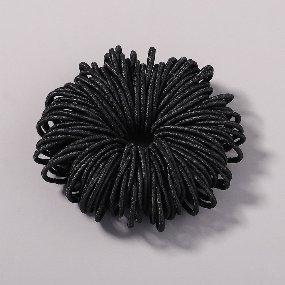 New Candy Color 100Pcs Girls Hair Bands