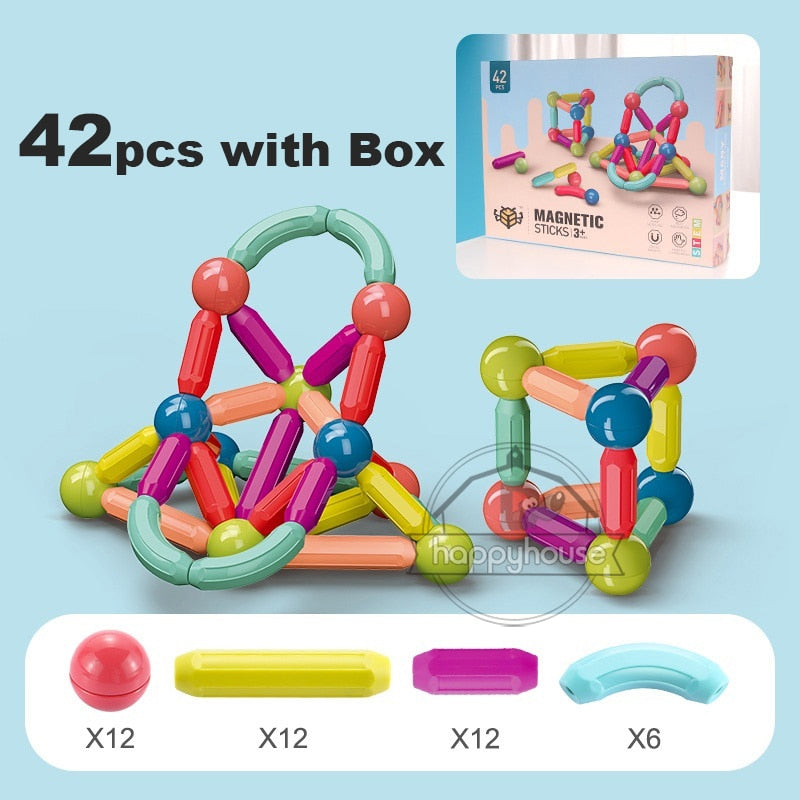 Magnetic Constructor Blocks Set Toys for Kids
