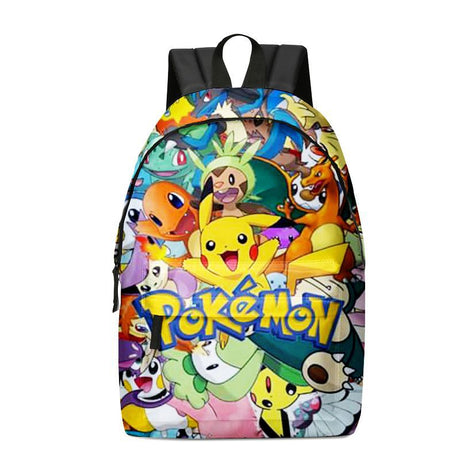 Anime Pokemon Big Capacity School Bags For Kids