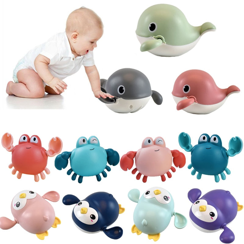 Interactive Cute Animal Cartoon Baby Bath Toys