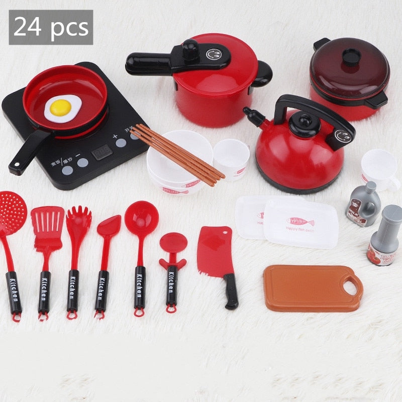 44PCS Mini Kids Kitchen Utensils Toys