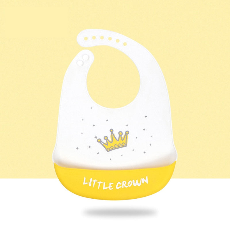 Adjustable Soft Silicone Bibs Burp Cloths