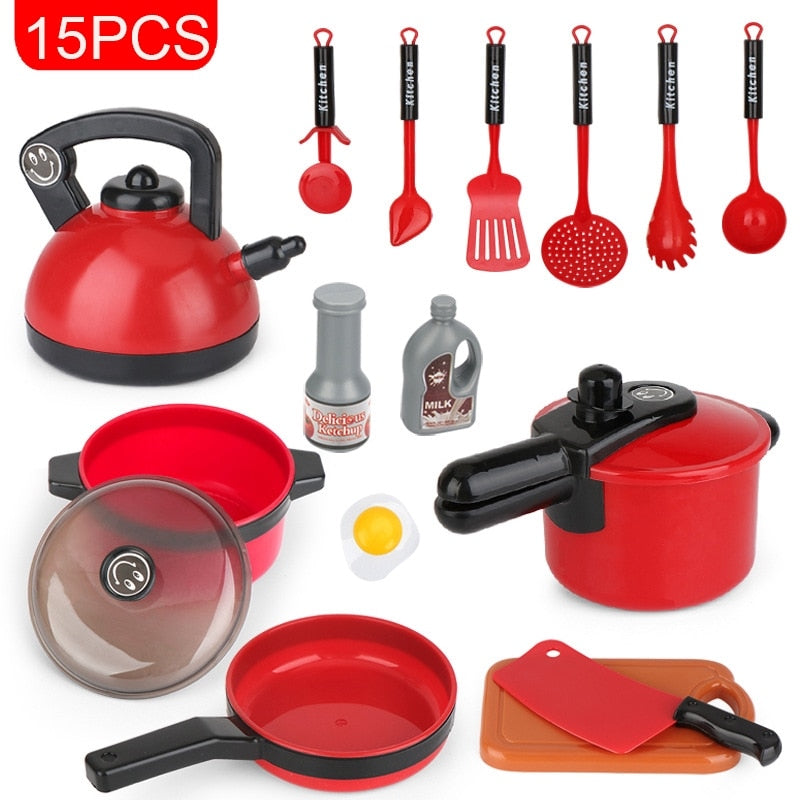 44PCS Mini Kids Kitchen Utensils Toys