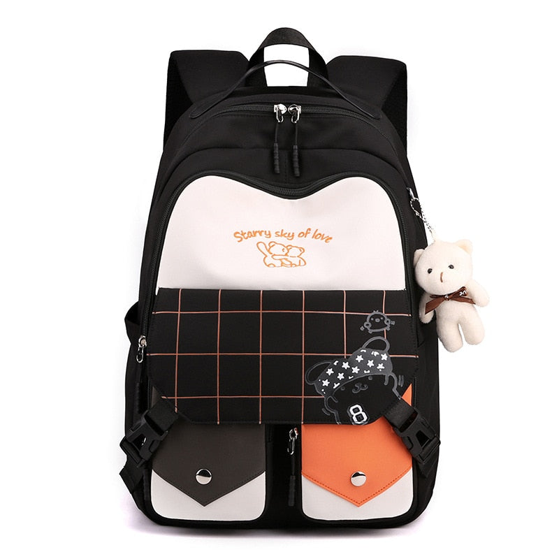 Waterproof Large Capacity School Bags For Girls