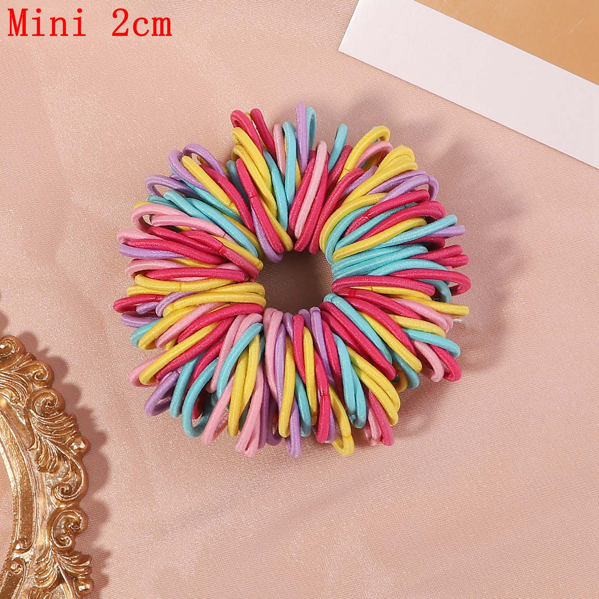 New Candy Color 100Pcs Girls Hair Bands