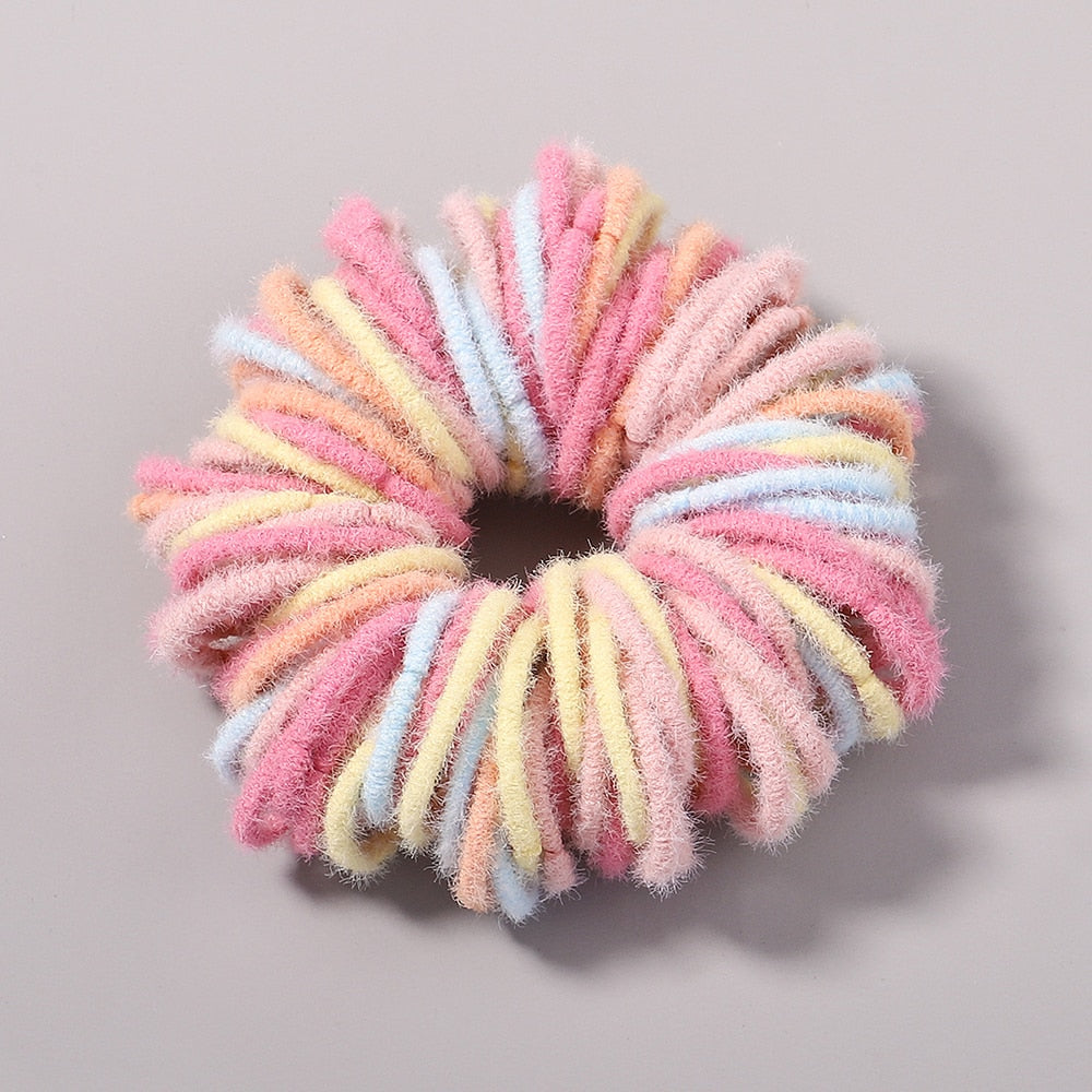 New Candy Color 100Pcs Girls Hair Bands