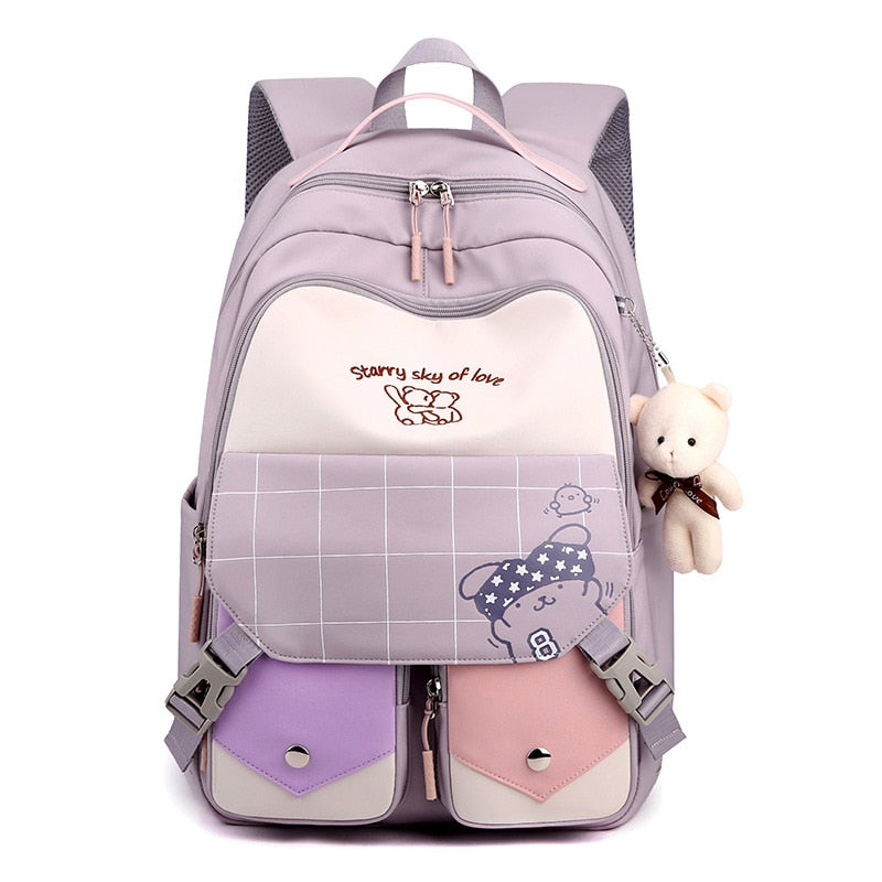 Waterproof Large Capacity School Bags For Girls