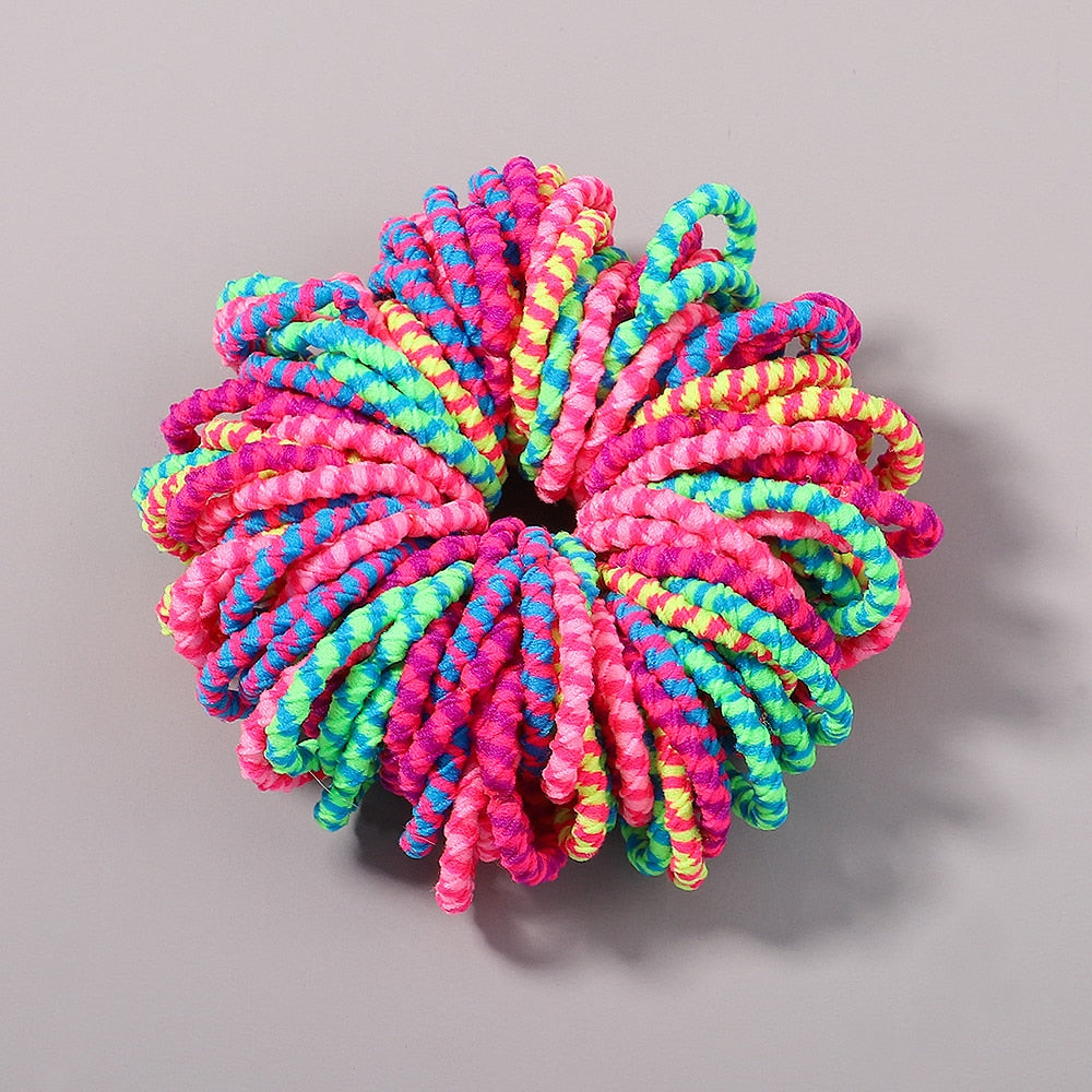 New Candy Color 100Pcs Girls Hair Bands