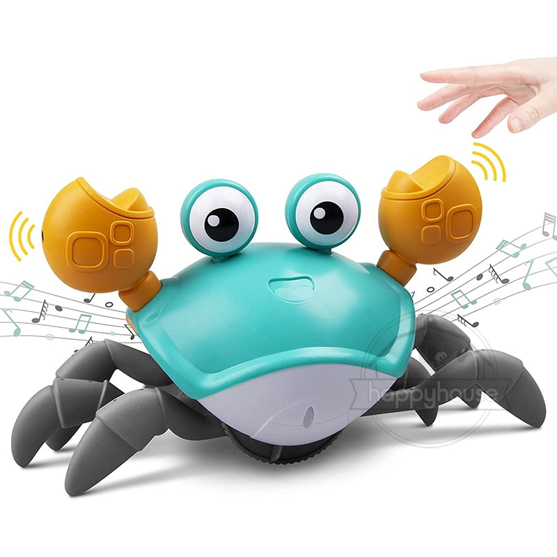 Interactive LED Crawling Crab Baby Toys with Music