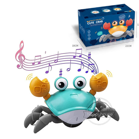 Interactive LED Crawling Crab Baby Toys with Music