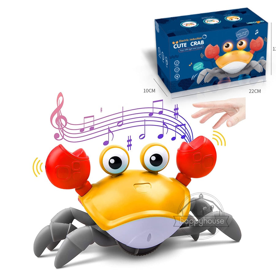 Interactive LED Crawling Crab Baby Toys with Music