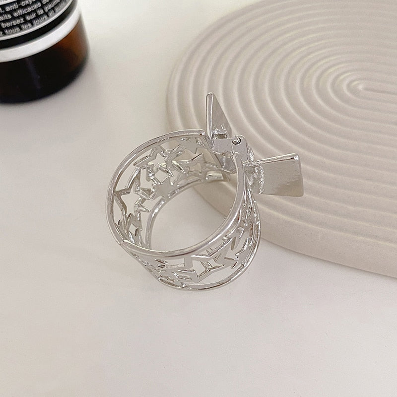 Pearl Rhinestone Girl High Ponytail Clip