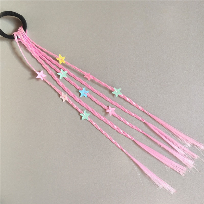 New Girls Colorful Wigs Ponytail Hair Ornaments