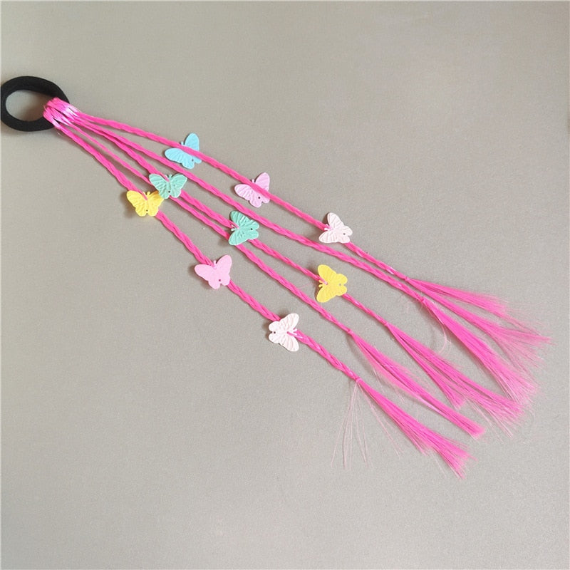 New Girls Colorful Wigs Ponytail Hair Ornaments