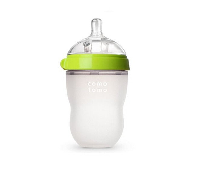 100% Soft Silicone Baby Feeding Bottle