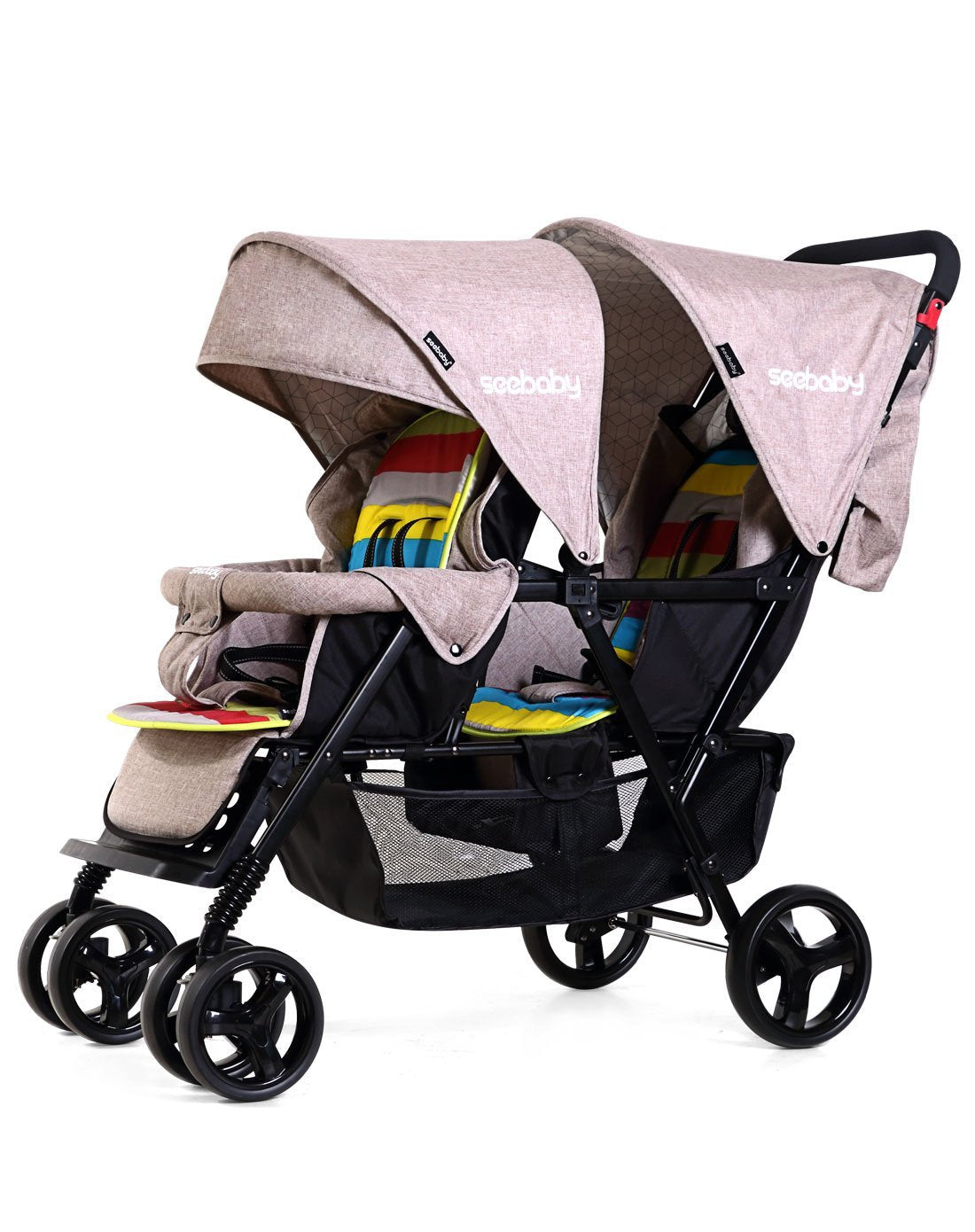 Comfortable Outdoor Twin Baby Carriage