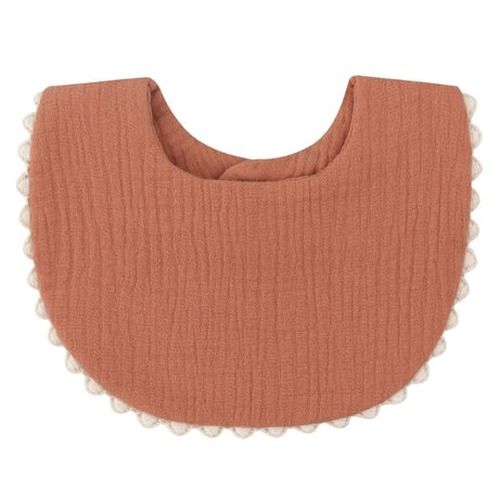 Solid Color Absorbent Baby Tassel Bib