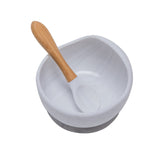1set Baby Silicone Bowl Feeding Set