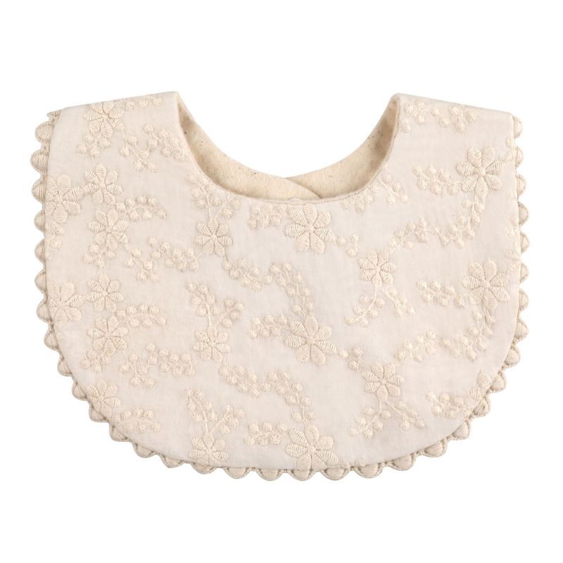 Solid Color Absorbent Baby Tassel Bib