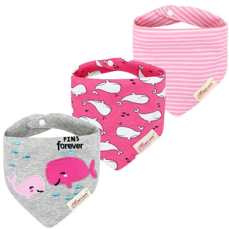 3Pcs Set Baby Triangle Burp Bibs