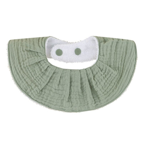 Solid Color Absorbent Baby Tassel Bib