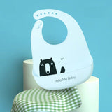 Adjustable Soft Silicone Bibs Burp Cloths