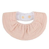 Solid Color Absorbent Baby Tassel Bib