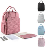 Large Capacity Leather Waterproof Maternity Nappy Bag