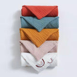 5pcs/Set Square Cotton Baby Face Towel