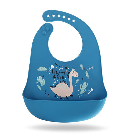 Adjustable Soft Silicone Bibs Burp Cloths