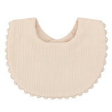 Solid Color Absorbent Baby Tassel Bib