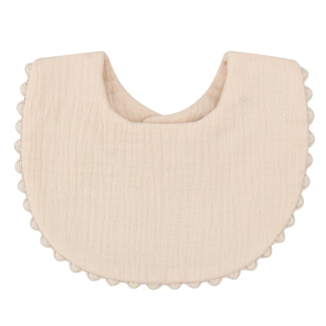 Solid Color Absorbent Baby Tassel Bib