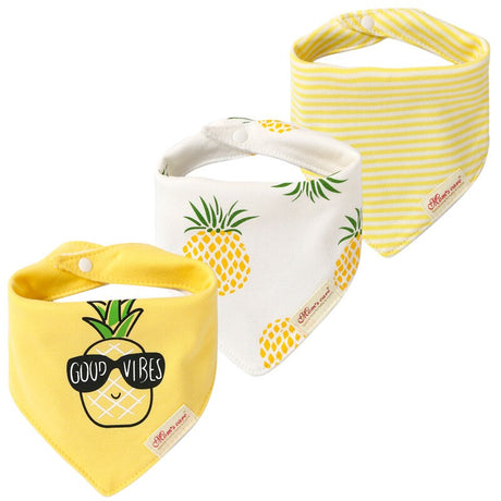 3Pcs Set Baby Triangle Burp Bibs