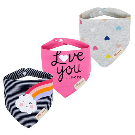 3Pcs Set Baby Triangle Burp Bibs