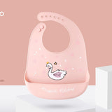 Adjustable Soft Silicone Bibs Burp Cloths