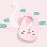 Adjustable Soft Silicone Bibs Burp Cloths