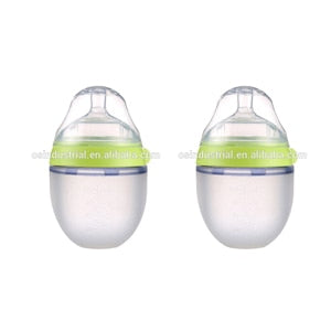 100% Soft Silicone Baby Feeding Bottle