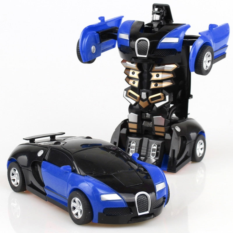 Automatic One-key Deformation Car Toys