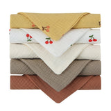 5pcs/Set Square Cotton Baby Face Towel