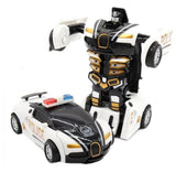 Automatic One-key Deformation Car Toys