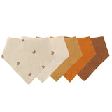 5pcs/Set Square Cotton Baby Face Towel