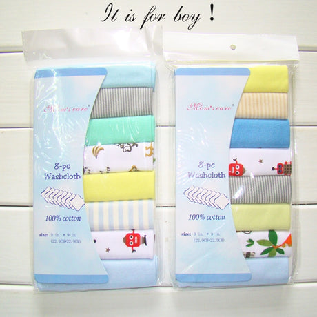 8pcs/pack Cotton Newborn Baby Towels