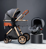 Portable Luxury Outdoor 3 in 1 baby Foldable Stroller