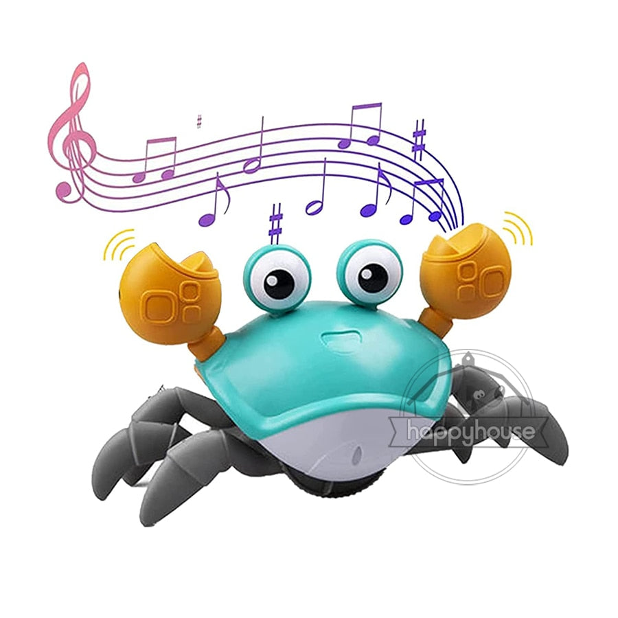 Interactive LED Crawling Crab Baby Toys with Music