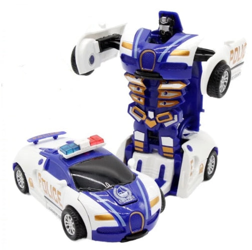 Automatic One-key Deformation Car Toys